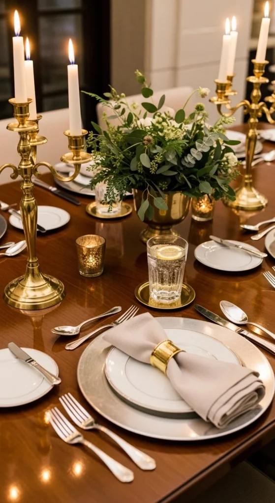 Mixed Metal Accents for Depth