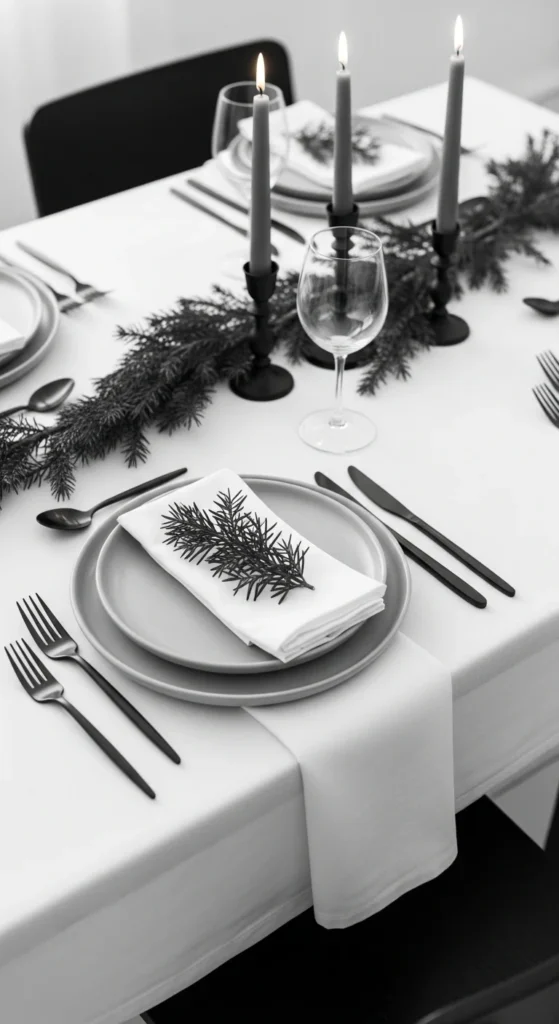 Modern Black and White Setting