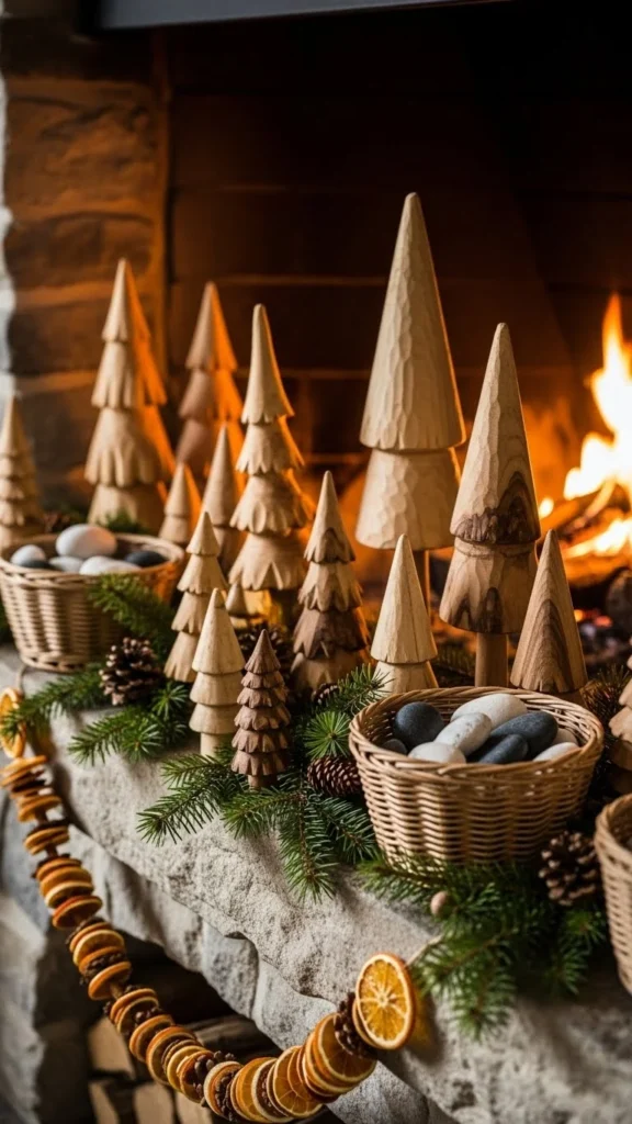 Natural Wood and Pine Inspired Decor