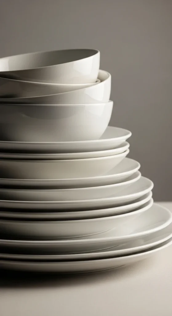 Neutral Dinnerware Stack