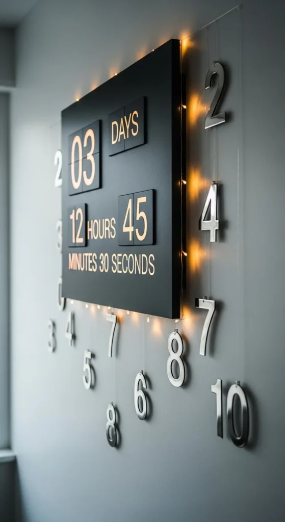 New Year Countdown Wall