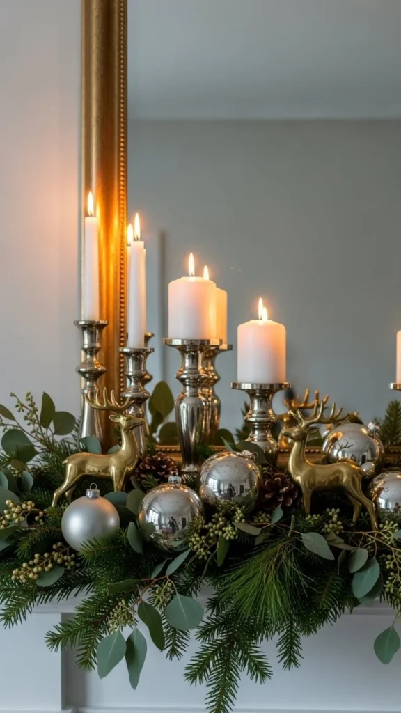 New Year Mantel Decor