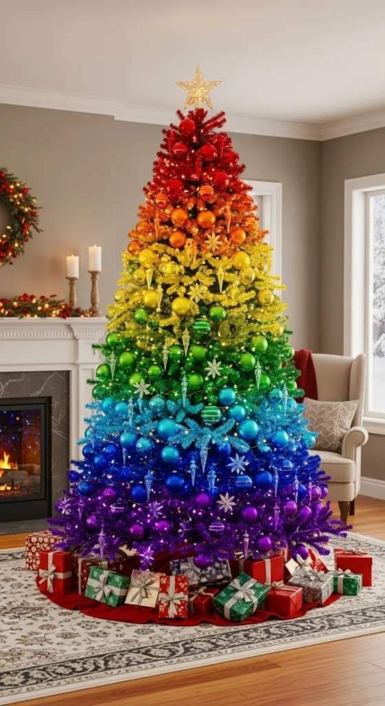 Rainbow Ornament Tree