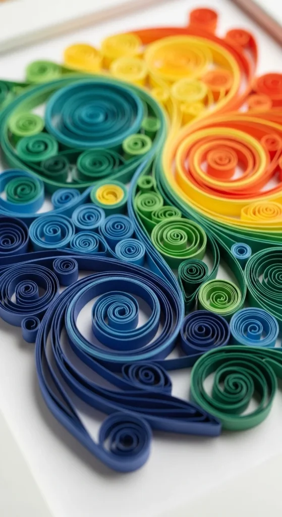 Rolled Paper Swirl Art
