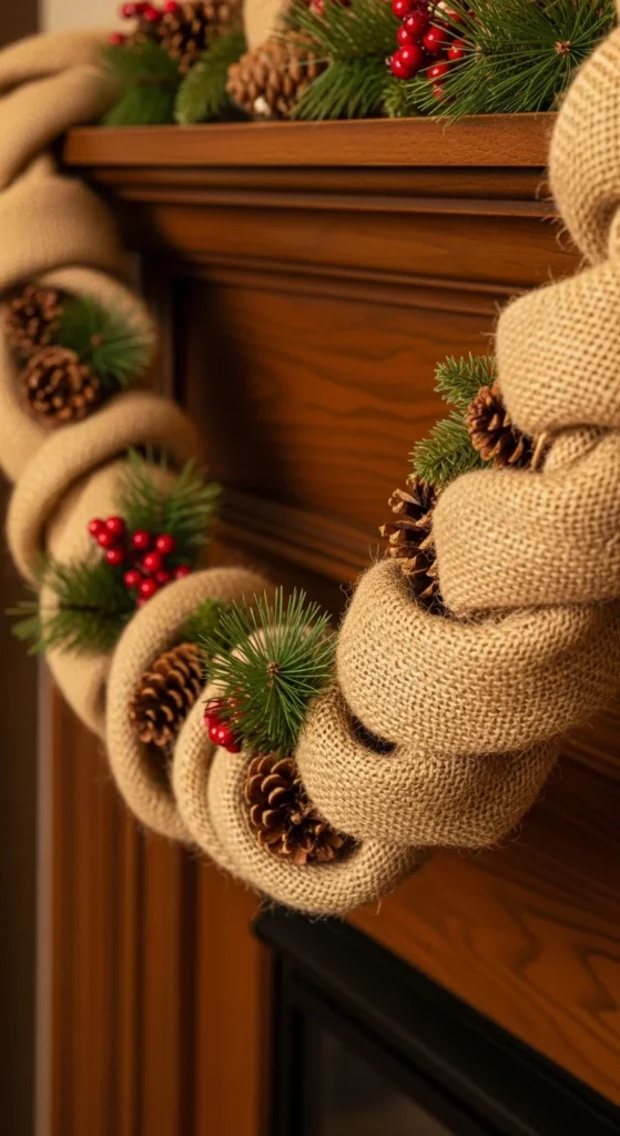 Rustic Burlap Garland