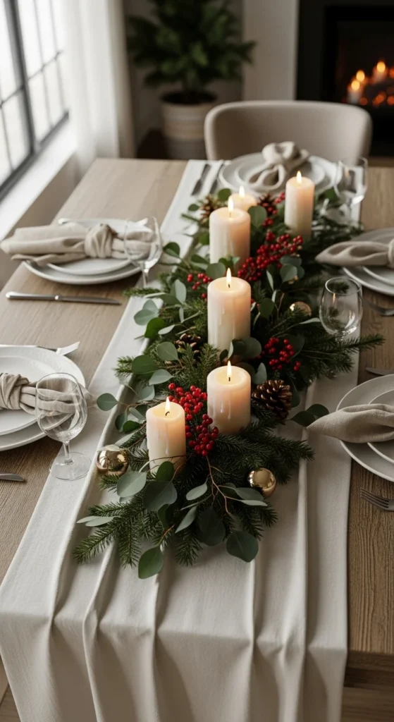 Simple Linen Runner Focus