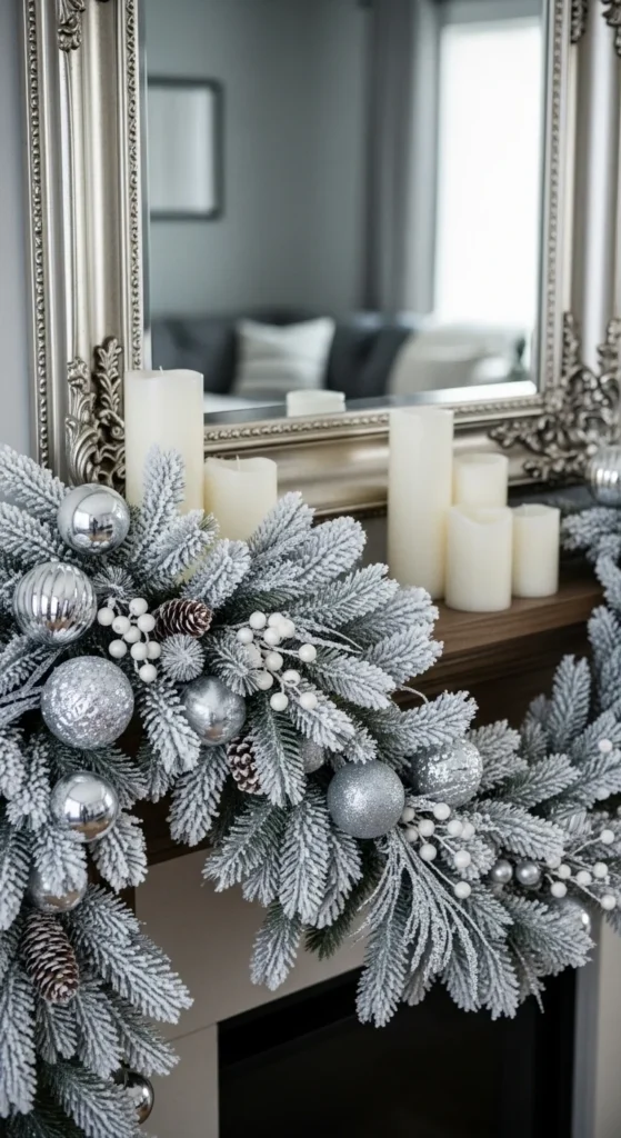 Snow-Dusted Pine Garland