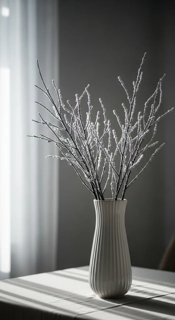 Snowy Branch Vase