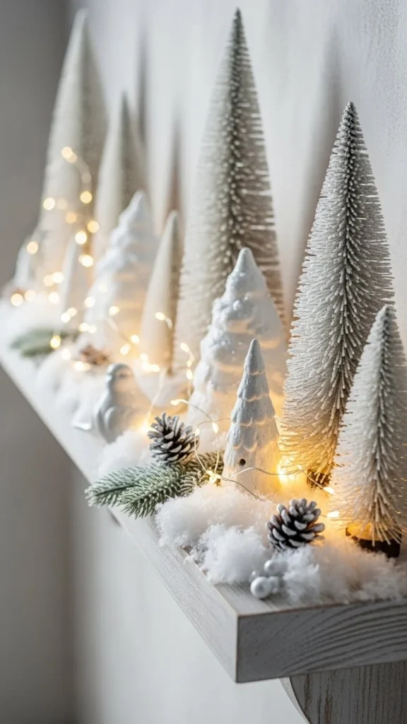 Snowy White Christmas Shelf