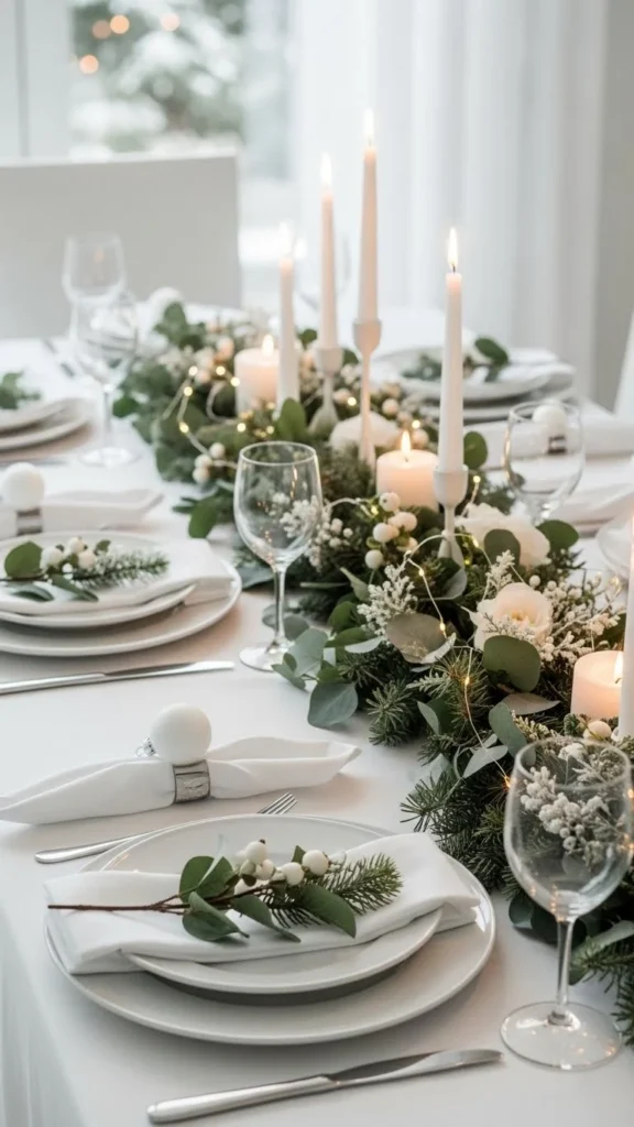 Snowy White Table Theme