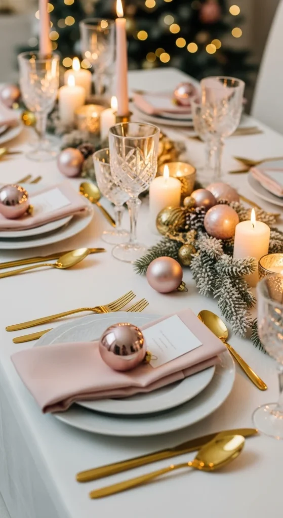 Soft Blush and Gold Harmony