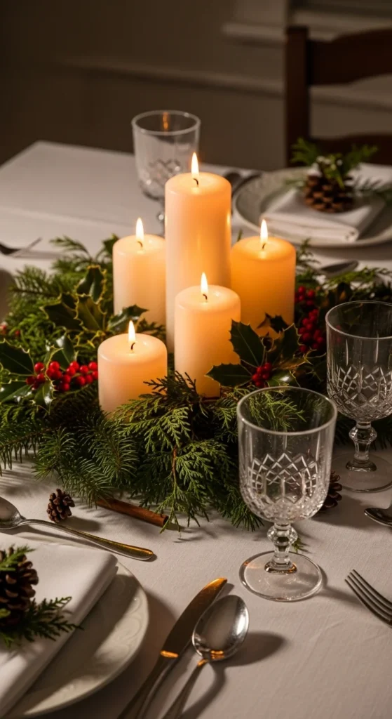 Soft Candle Glow Centerpiece