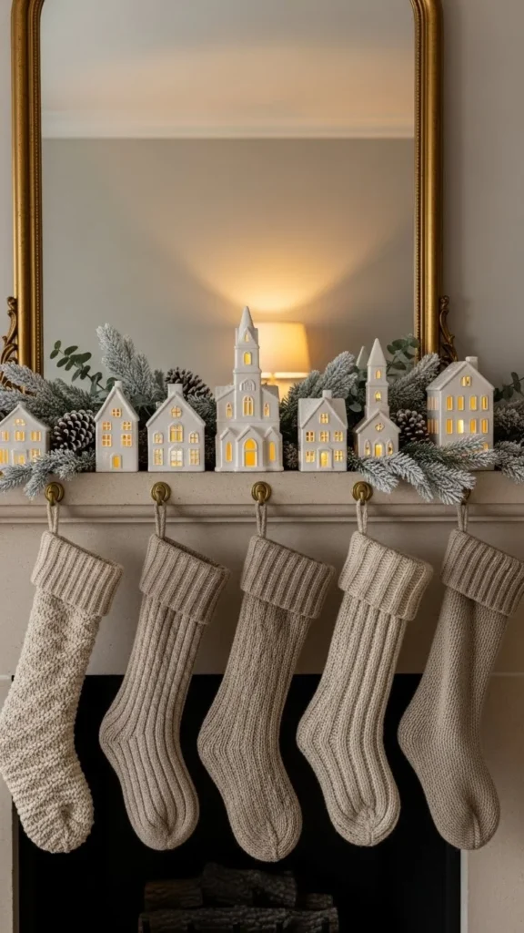 Soft Neutral Winter Mantel