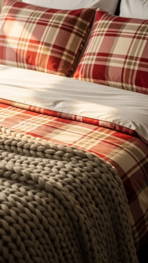 Soft Plaid Bedding for Instant Holiday Warmth