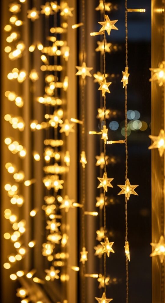 Star-Shaped Fairy Light Curtain