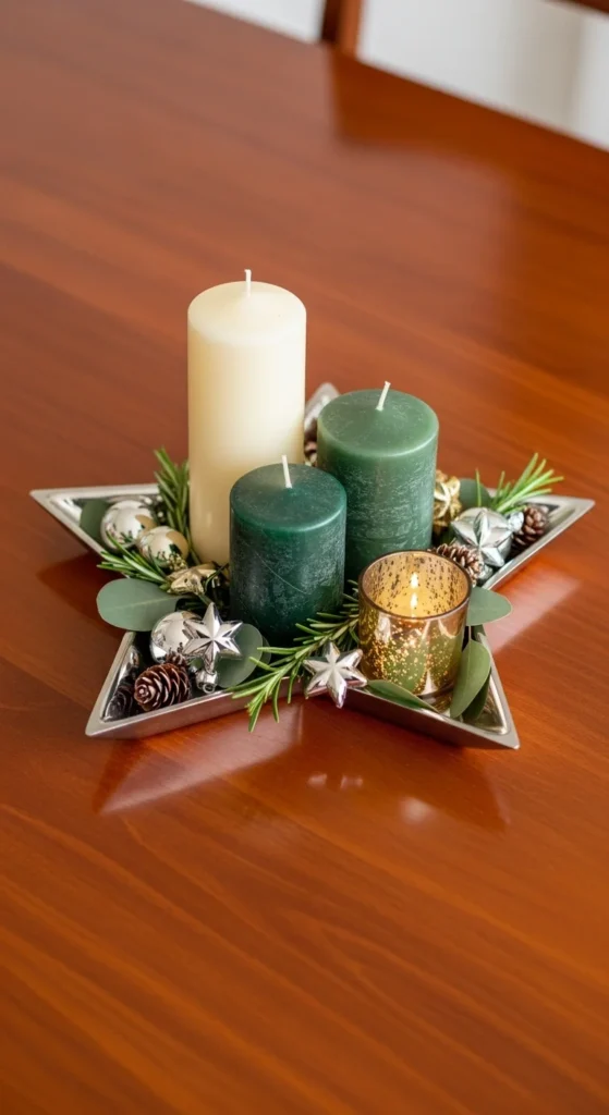 Star-Shaped Tray Centerpiece