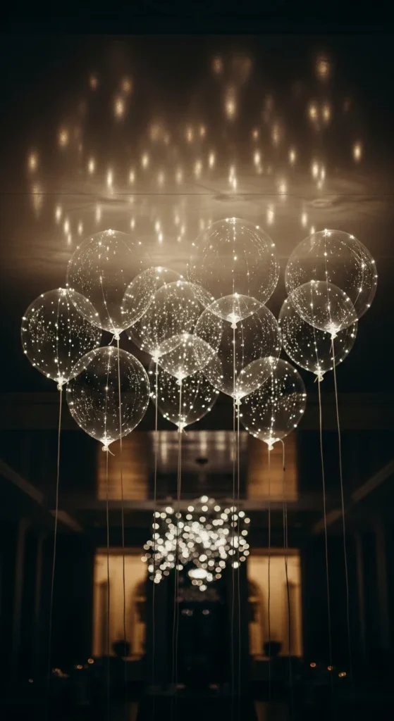 Transparent Balloon Ceiling Drops