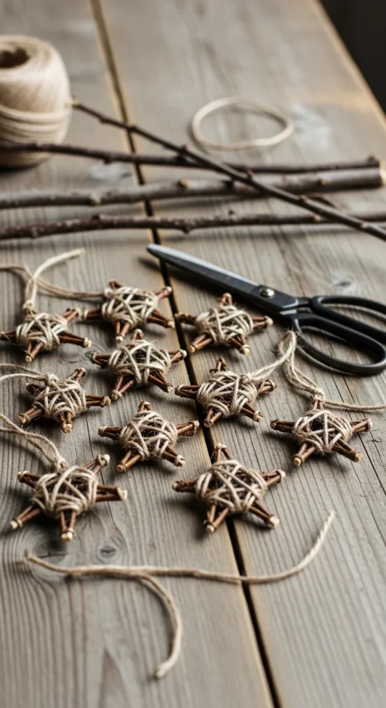 Twig Star Ornaments