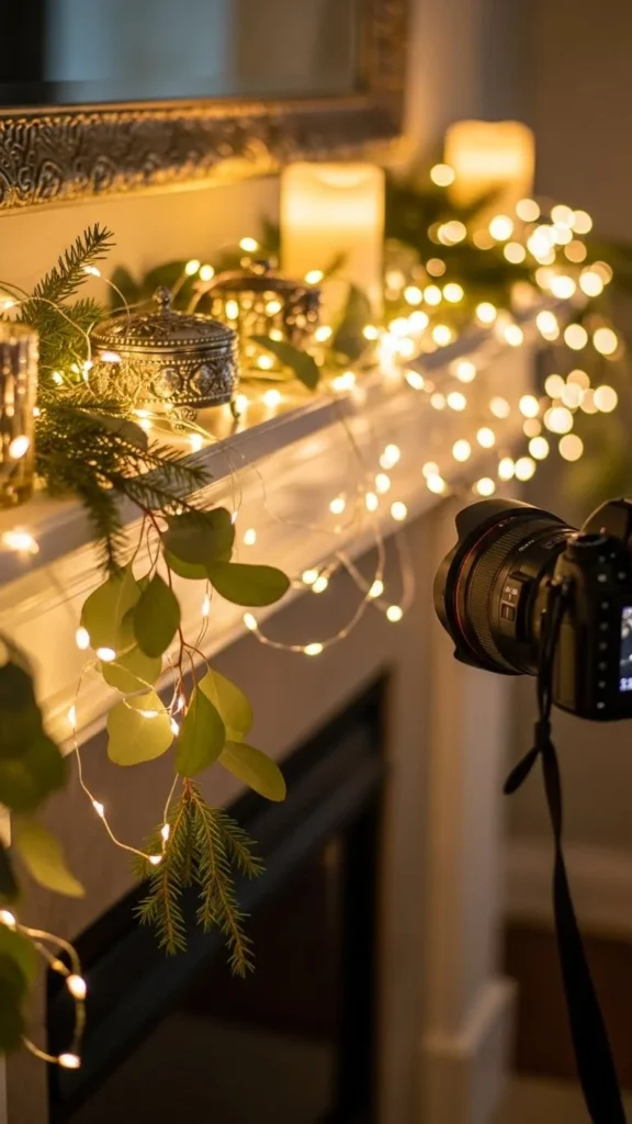 Twinkle Light Mantel Magic