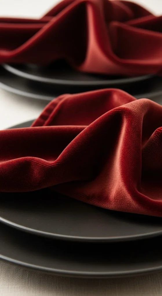 Velvet Napkins for a Soft Touch