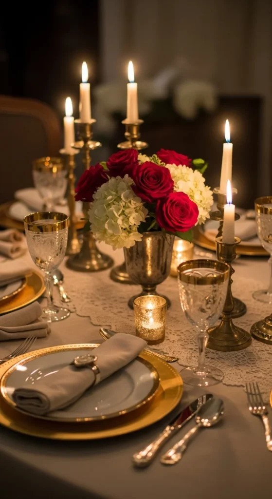 Vintage-Inspired Gold Trim