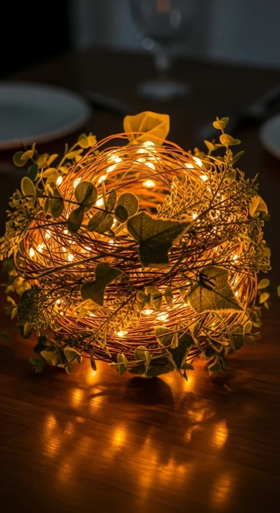 Warm Fairy Light Nest