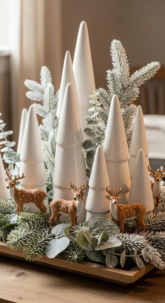 White Winter Woodland Scene