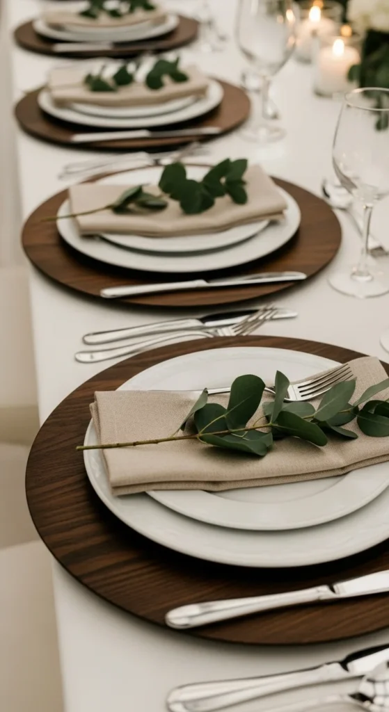 Wooden Chargers for Natural Warmth