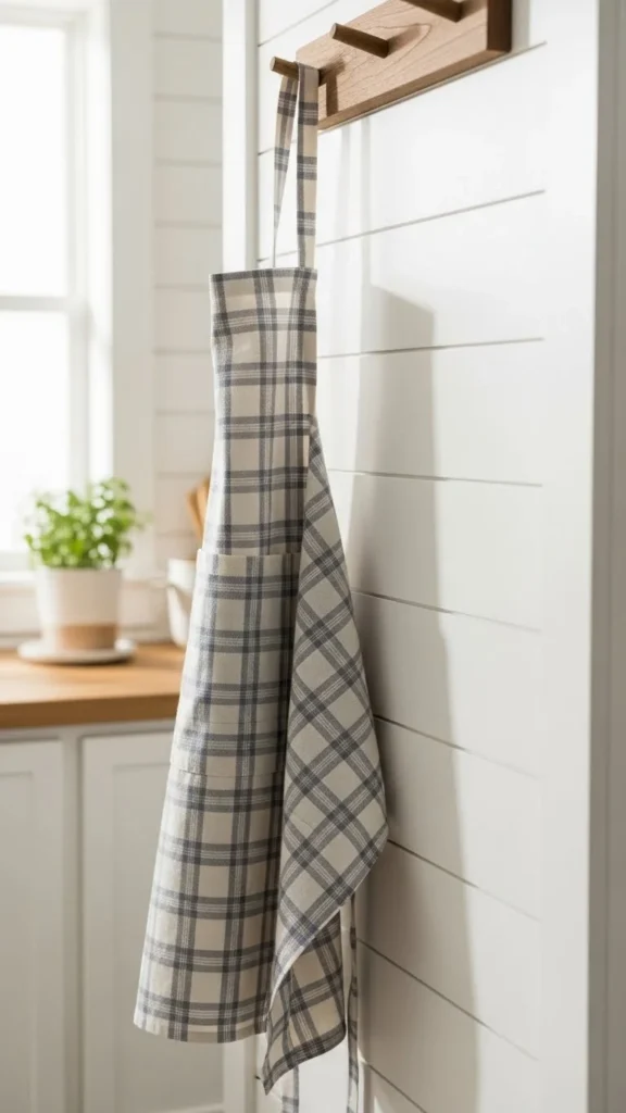A Seasonal Apron Hanging Nearby