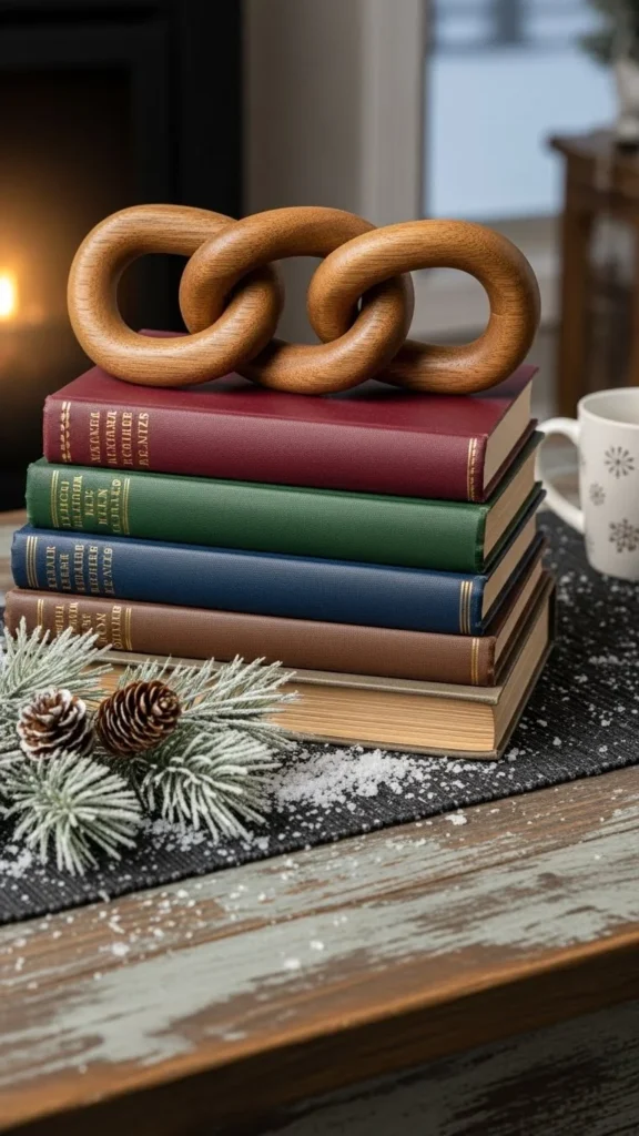 A Wooden Chain Link Accent