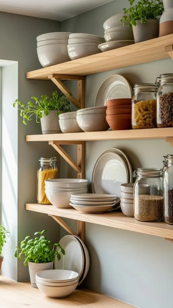 Add Floating Shelves for Style + Storage