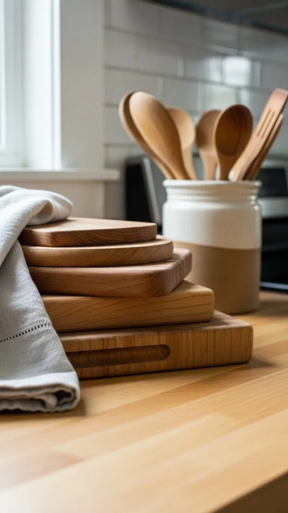 Add Warmth with Natural Wood Accents