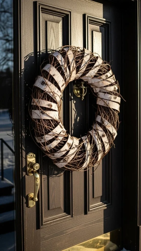 Birch Bark & Twig Wreath