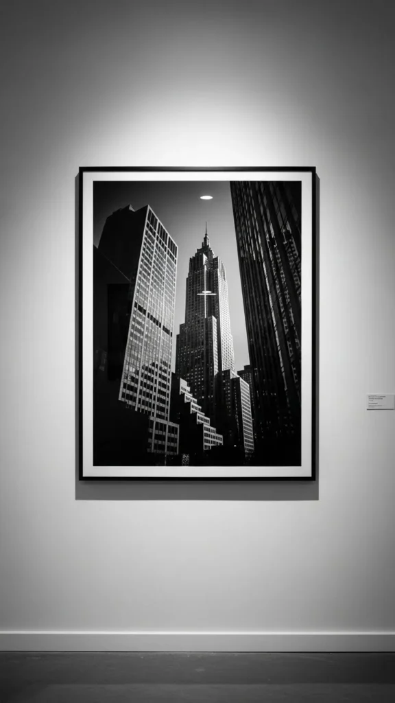 Black-and-White Cityscape