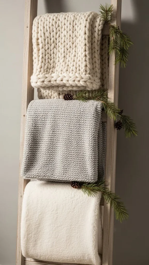 Blanket Ladder with Seasonal Touches
