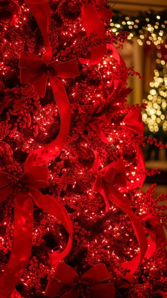 Bold Red Statement Tree