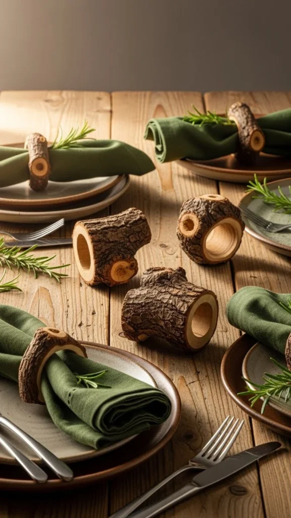 Branch Wood Napkin Rings