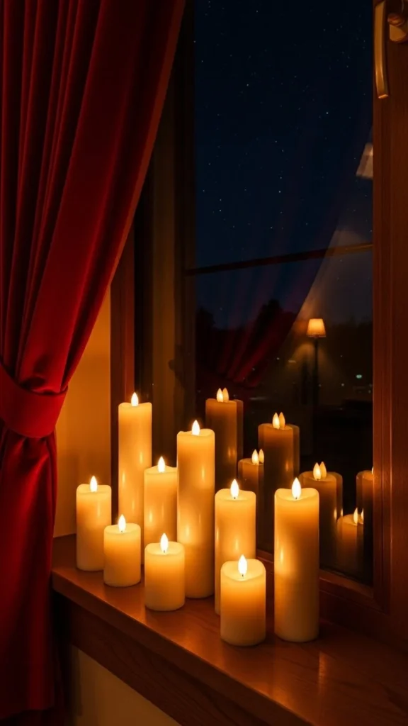 Candle-Style LED Window Lights