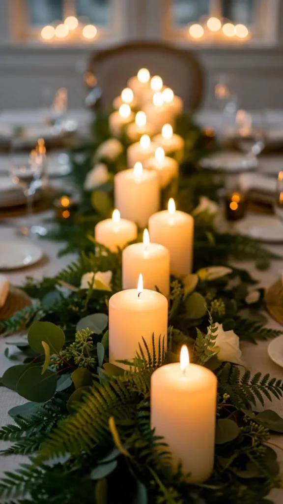 Candlelight Centerpiece Rows