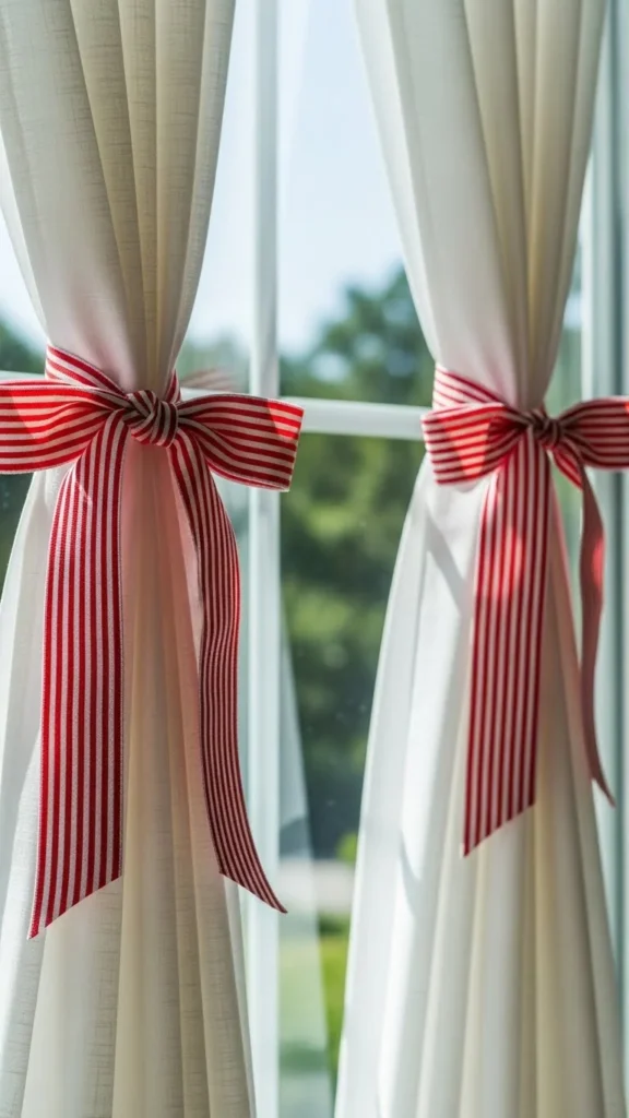 Candy Cane Ribbon Ties