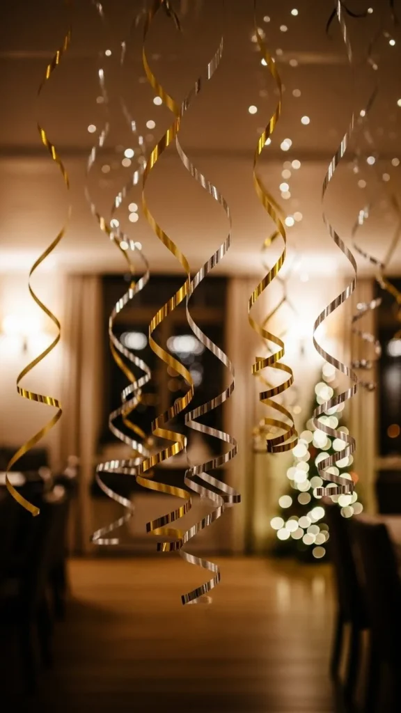 Ceiling Full of Ribbon Swirls