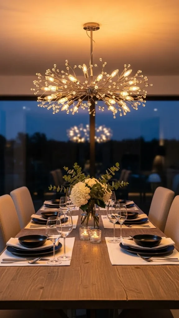 Centered Overhead Lighting