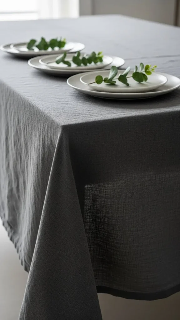 Charcoal Linen for a Modern Look