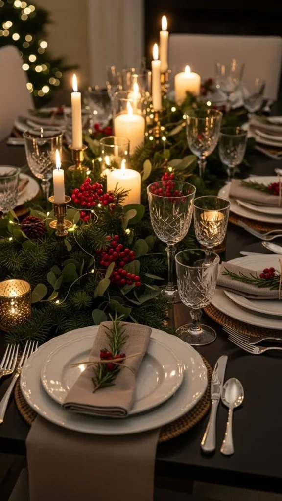 Christmas Dining Table Decor