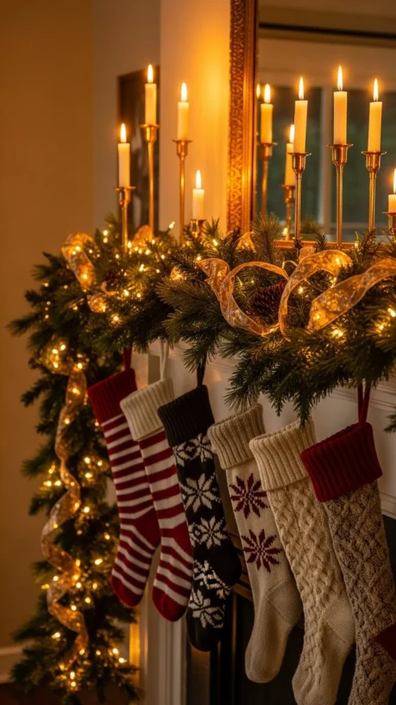 Christmas Mantel Styling