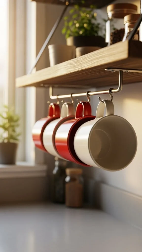 Christmas-Themed Mug Display
