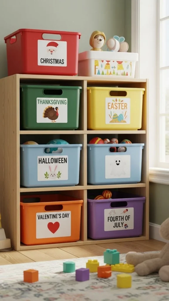 Christmas Toy Bin Labels
