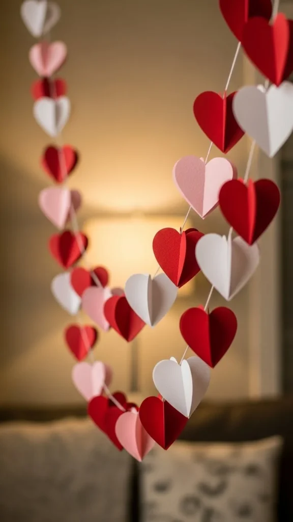 Classic Paper Heart Garland
