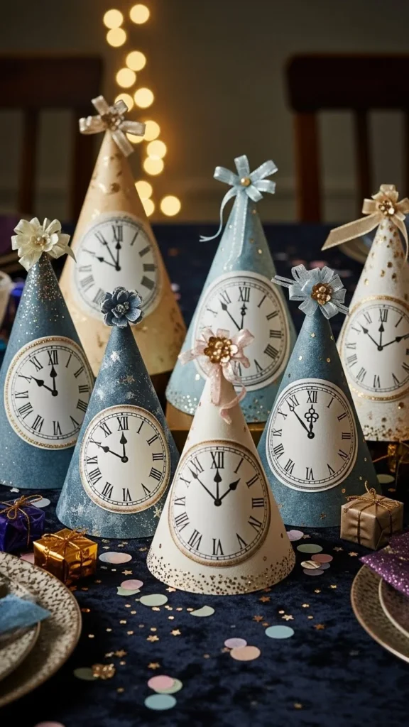 Clock-Themed Party Hats