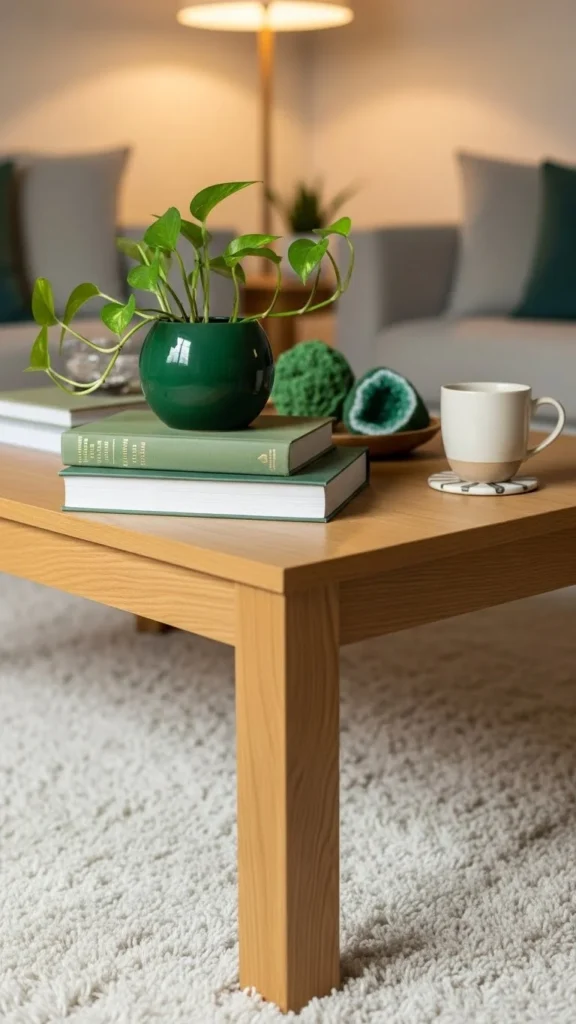 Coffee Table Green Accent Swap